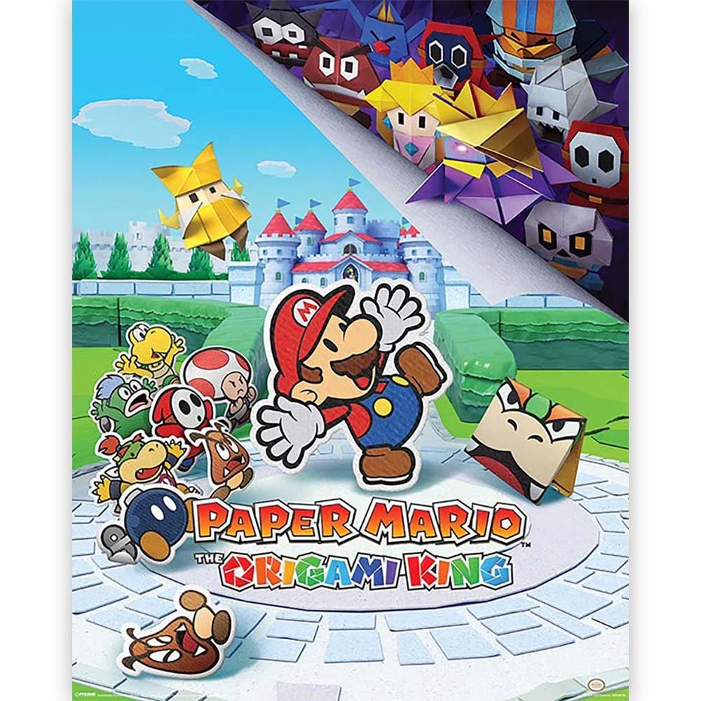 SUPER MARIO スーパーマリオ (40周年 ) - The Origami King / ミニ / ポスター - PGS